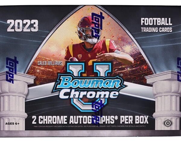 2023 Bowman Chrome University Football Breaker’s Delight Box