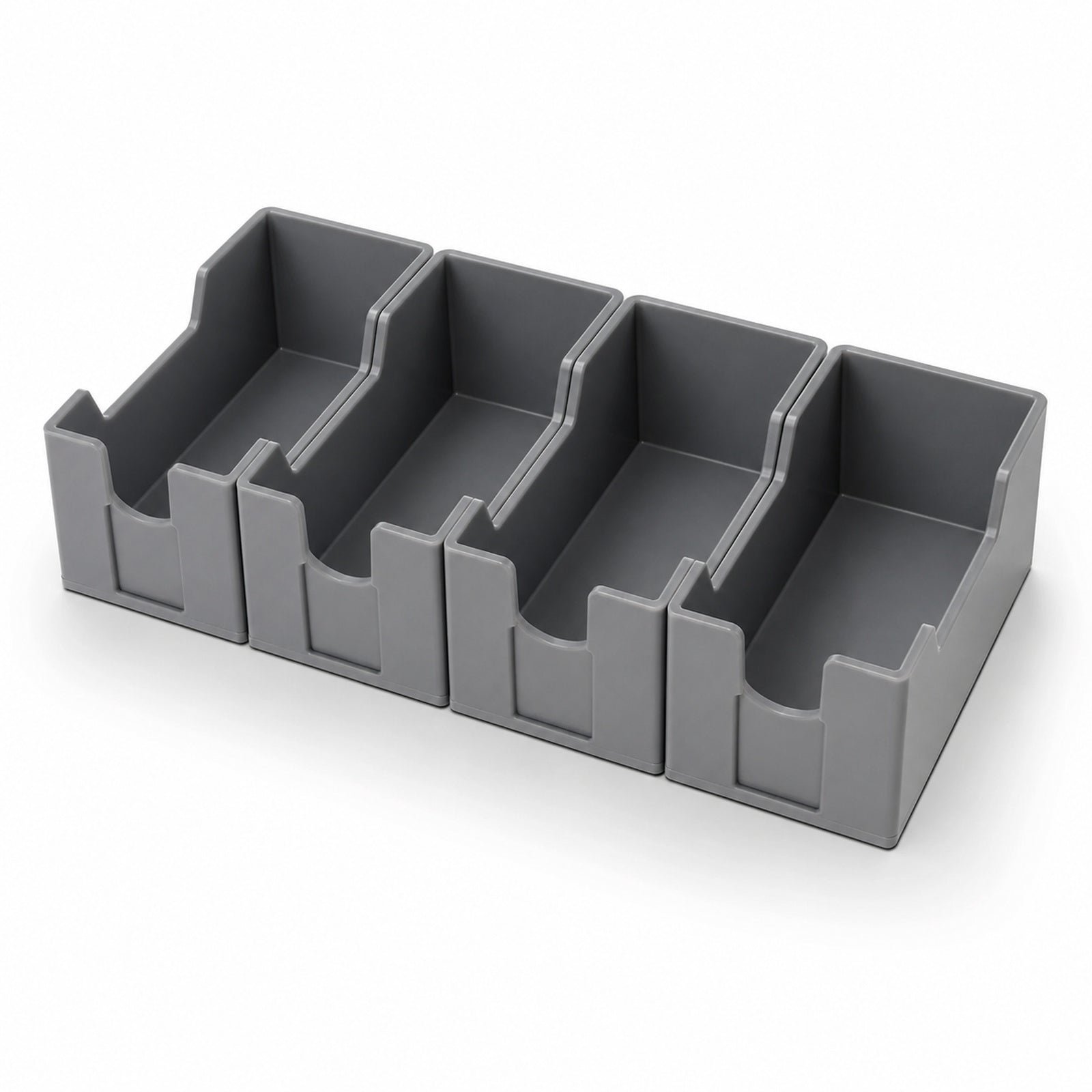 Card Sorting Tray Set, 4 Piece Modular Organizer