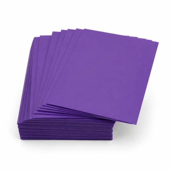 Matte Purple Card Sleeves for Standard-Size Cards, 100 Pack