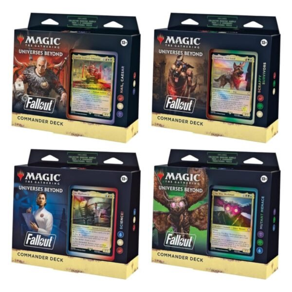 Magic: The Gathering – Fallout Commander Deck Display (4 Decks)